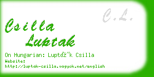 csilla luptak business card